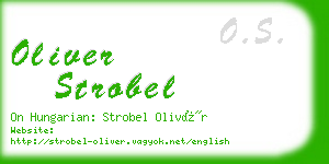 oliver strobel business card